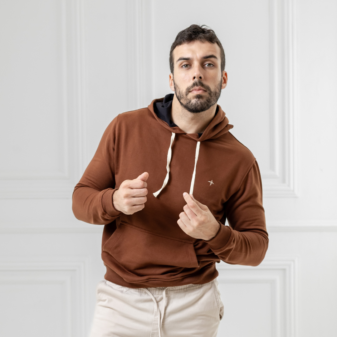 Canguro Baco Moleton Terry c/ Capucha y Bordado