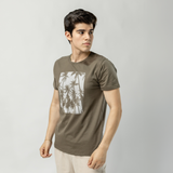 Remera Baco Confort Estampa Palmeras