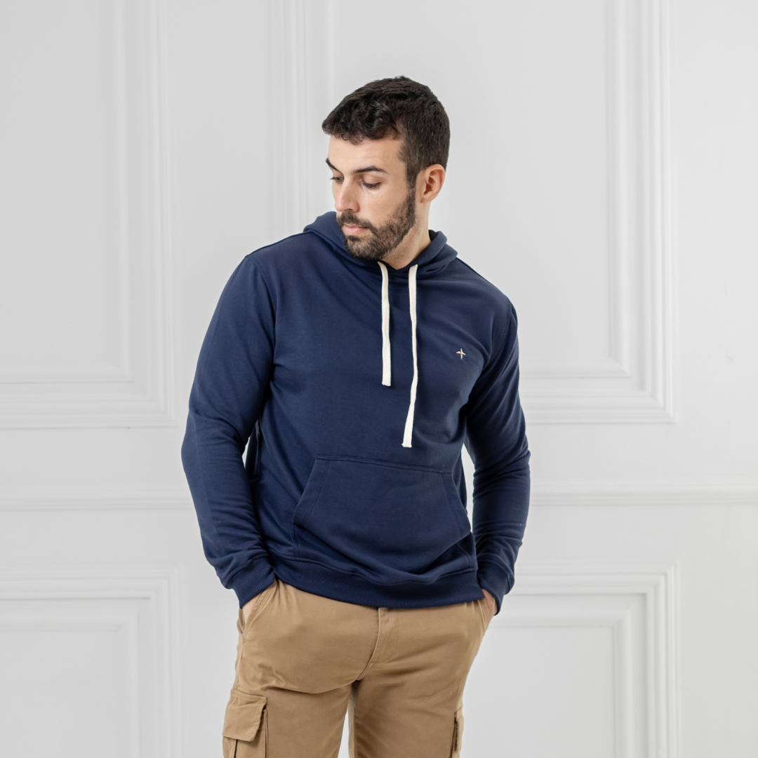 Canguro Baco Moleton Terry c/ Capucha y Bordado