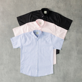 Camisa Oxford Mangas Cortas