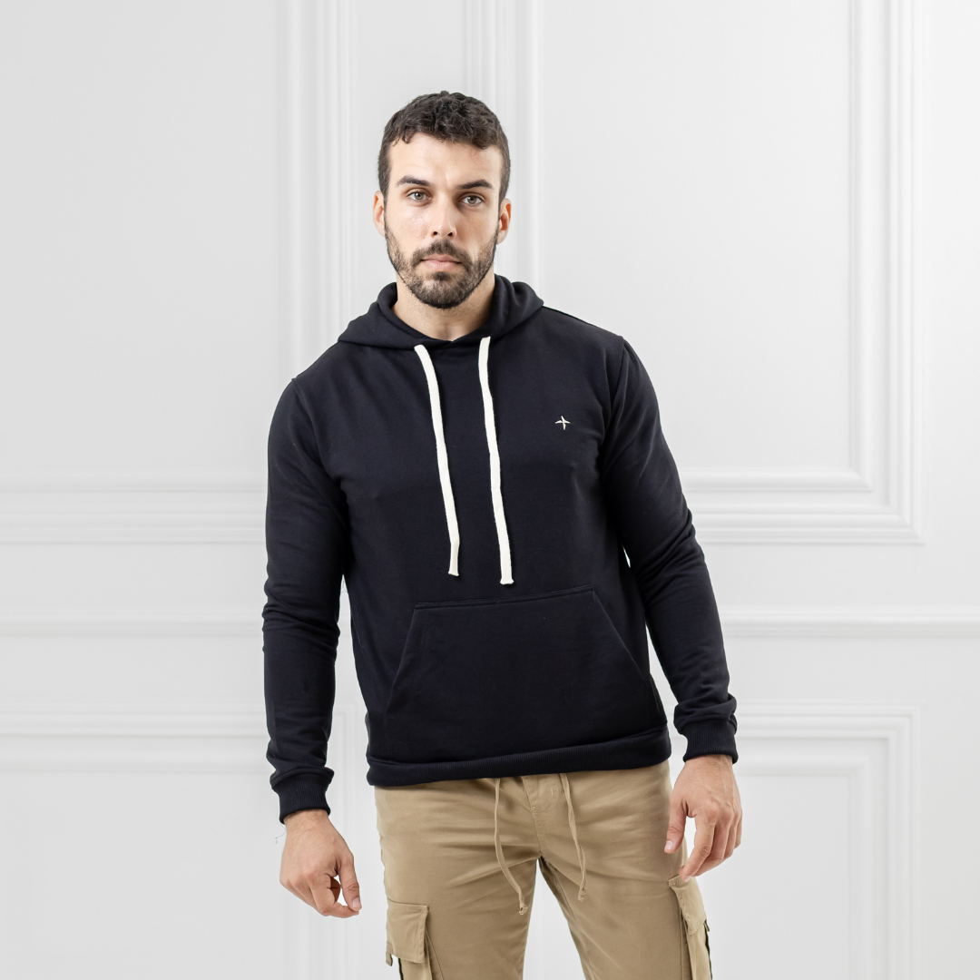 Canguro Baco Moleton Terry c/ Capucha y Bordado