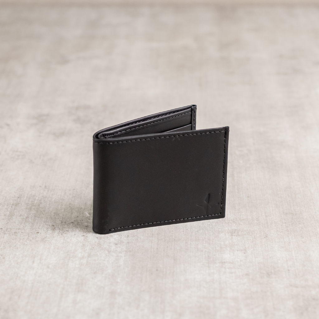 Billetera de cuero Baco logo estrella