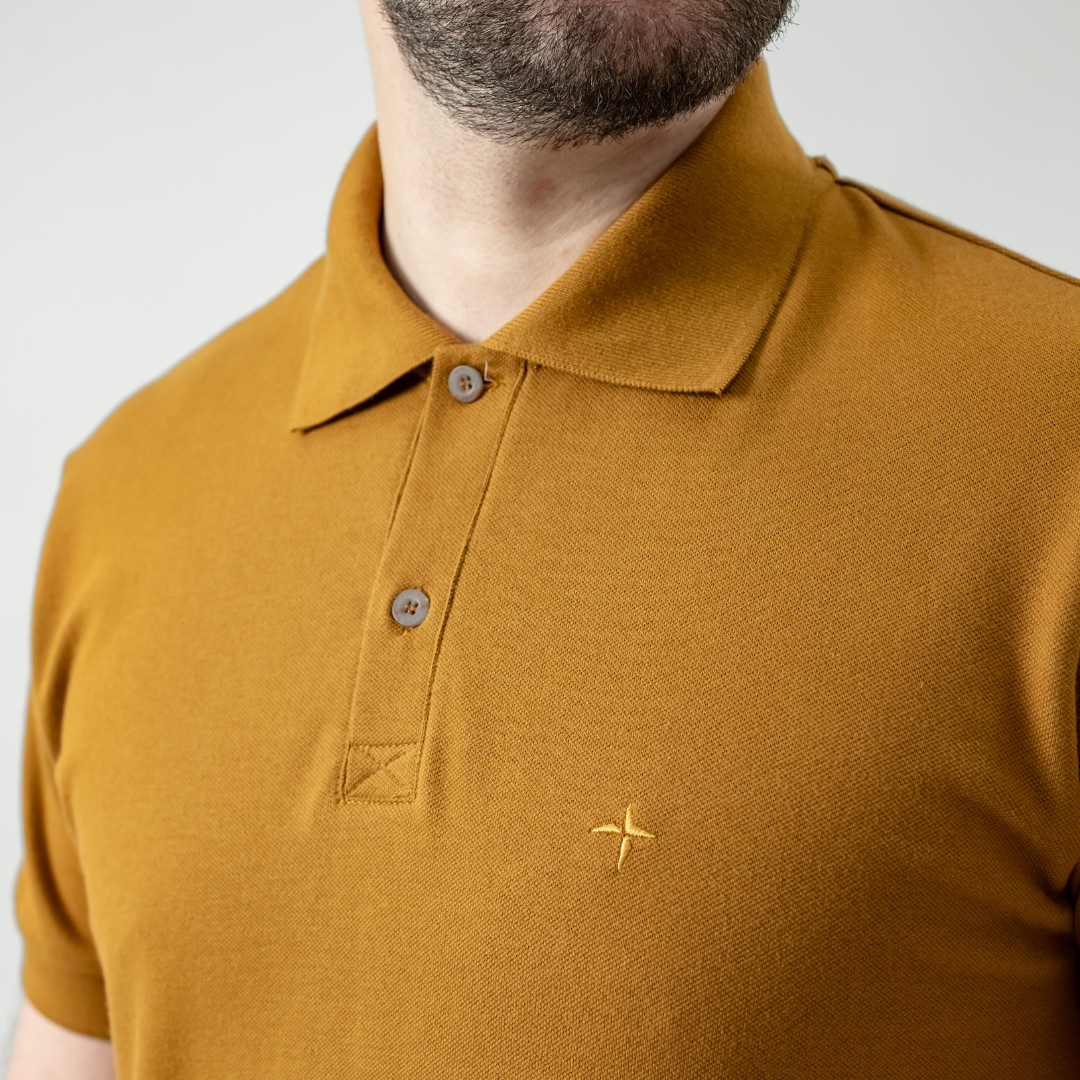 Remera tipo Polo con Bordado