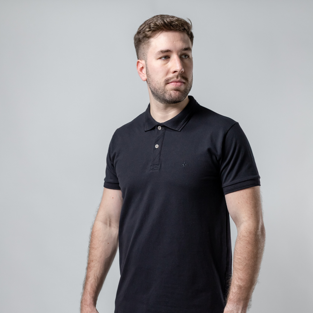 Remera Baco tipo Polo Premiun con Bordado