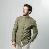 Camisa Baco Cuello Mao Mangas Largas