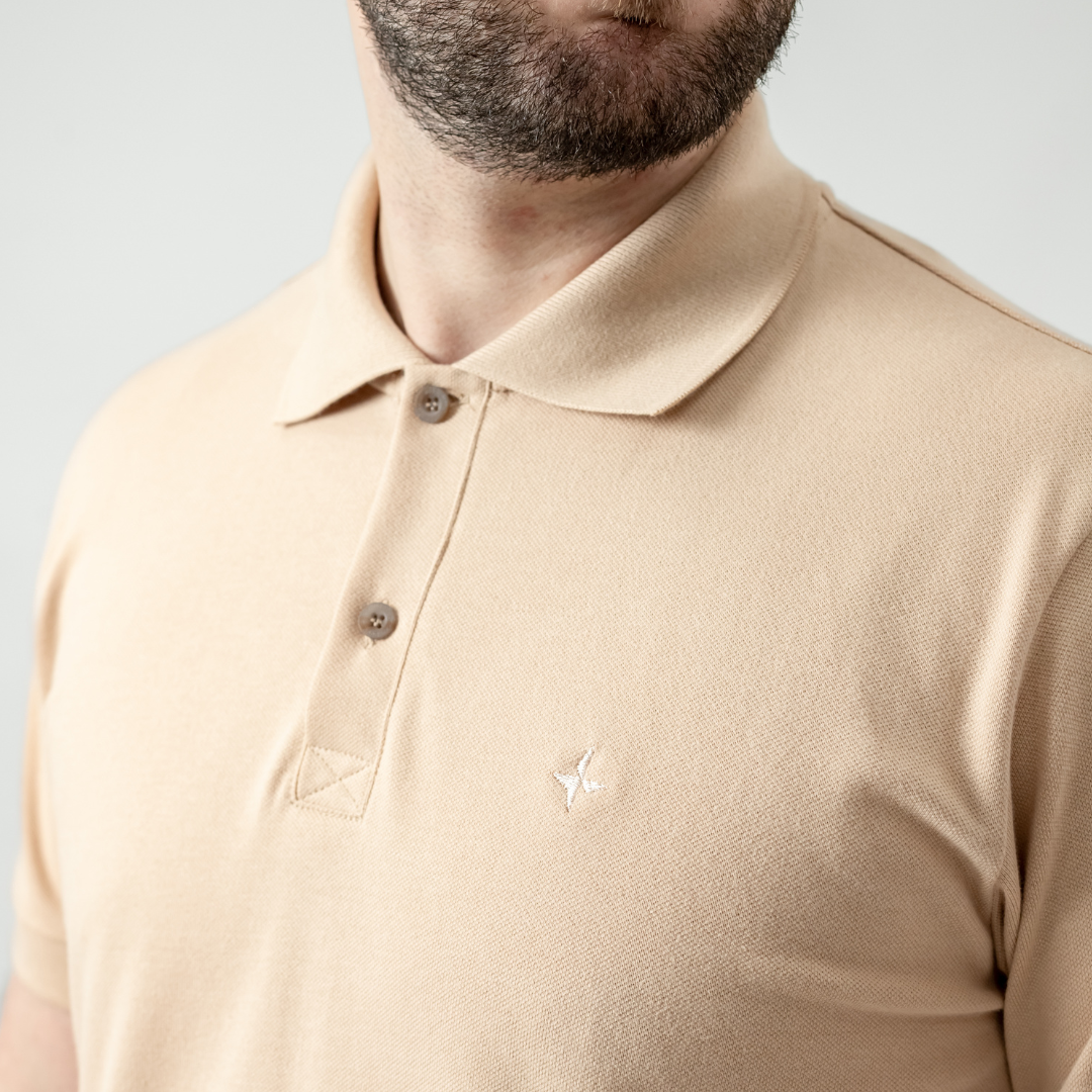 Remera tipo Polo con Bordado