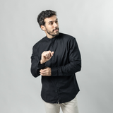 Camisa Baco Cuello Mao Mangas Largas