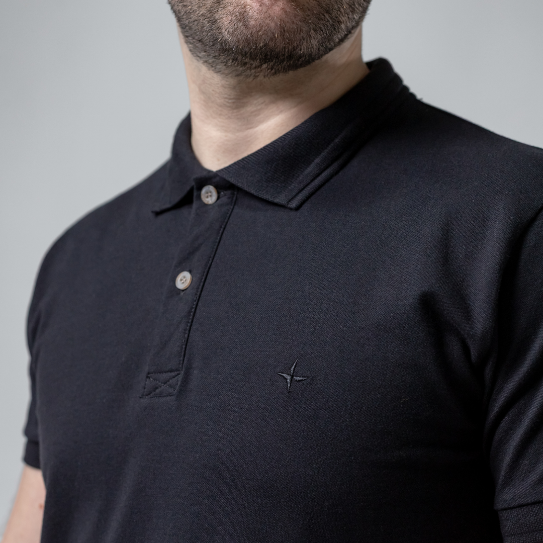 Remera Baco tipo Polo Premiun con Bordado