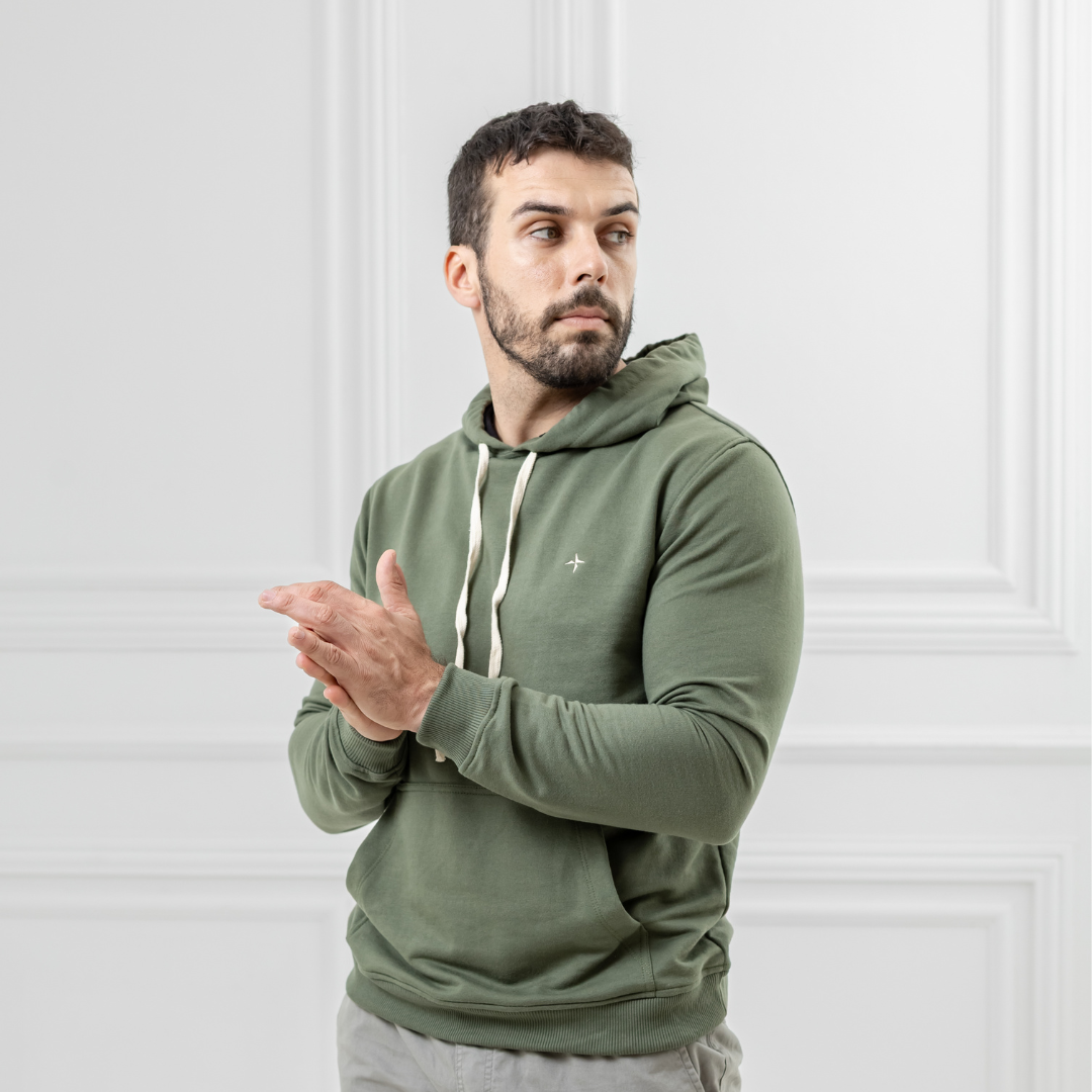 Canguro Baco Moleton Terry c/ Capucha y Bordado