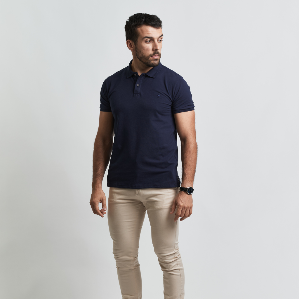 Remera Baco tipo Polo Premiun con Bordado