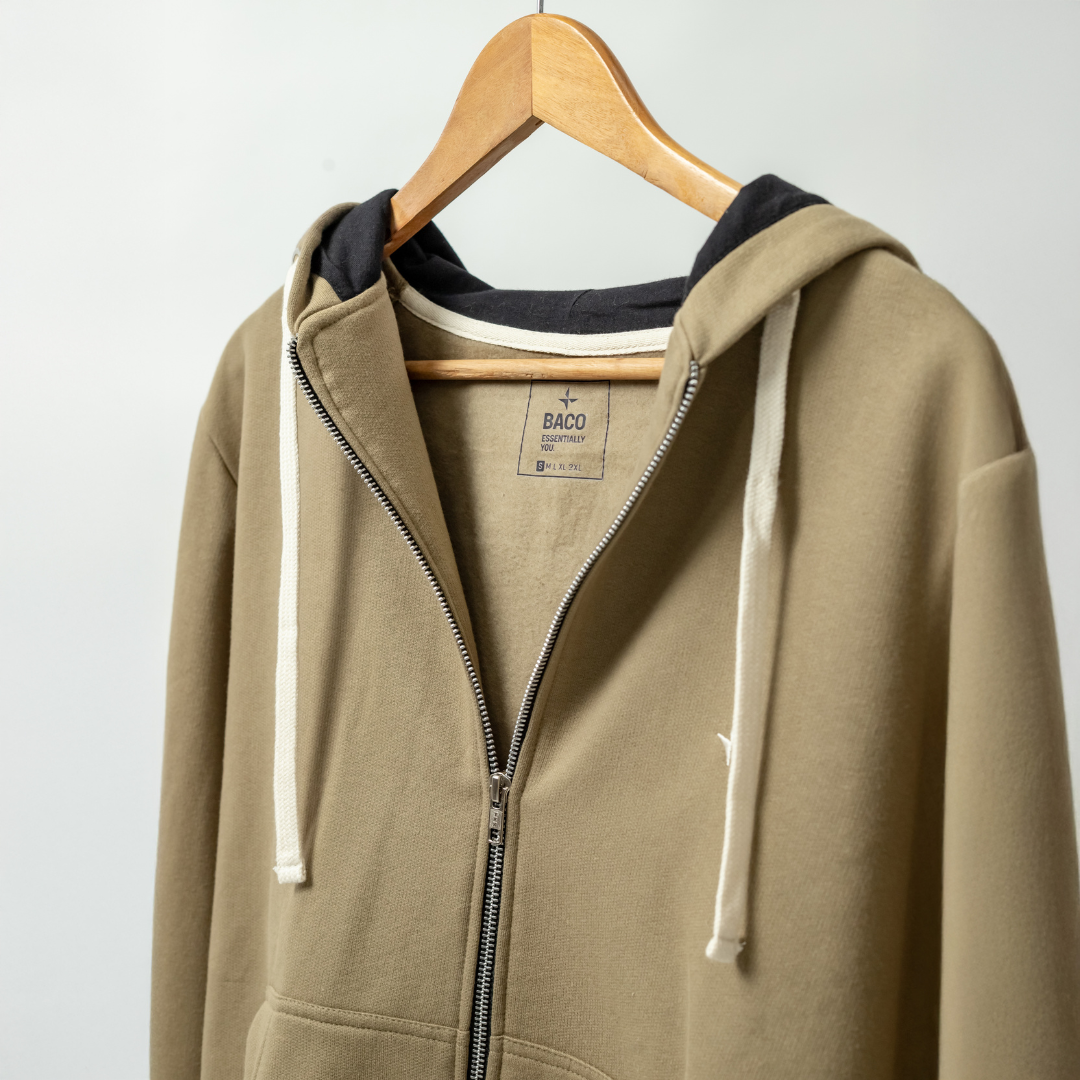 Campera Moleton con Cierre Metálico Frizado