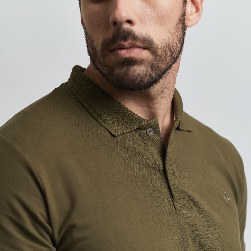 Remera Baco tipo Polo Premiun con Bordado