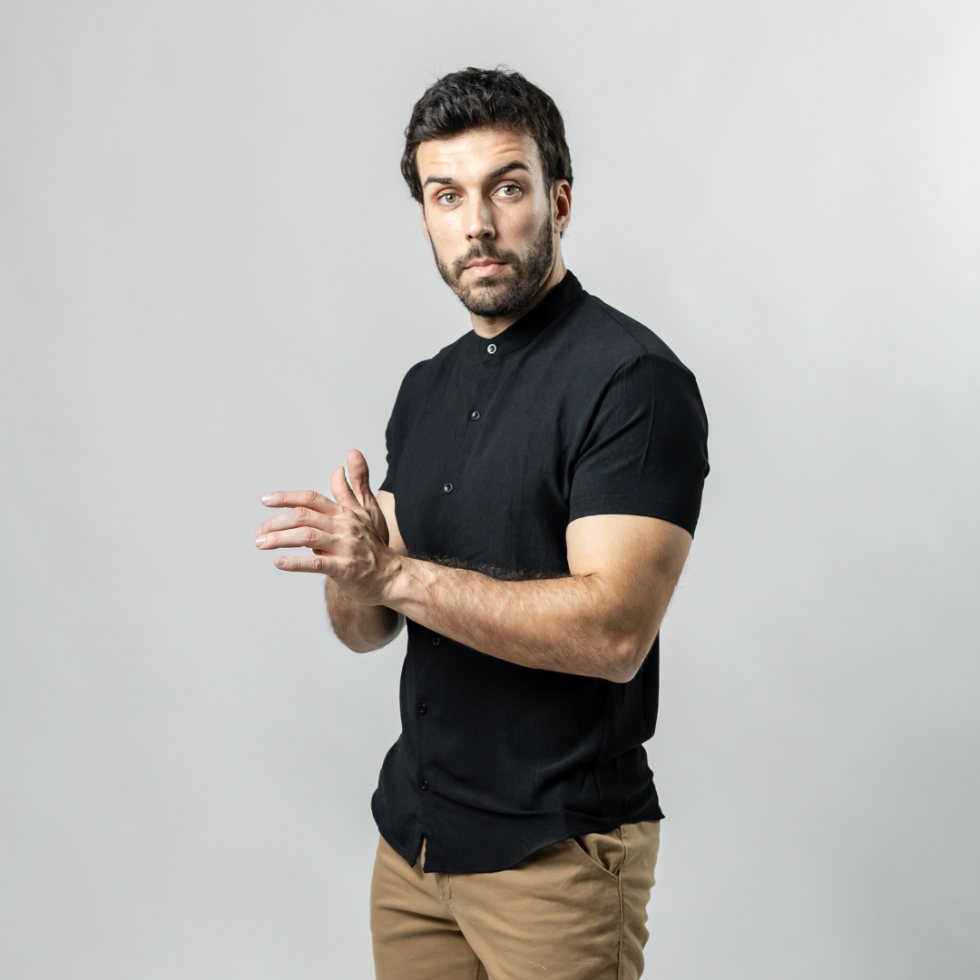 Camisa Baco Cuello Mao Mangas Cortas