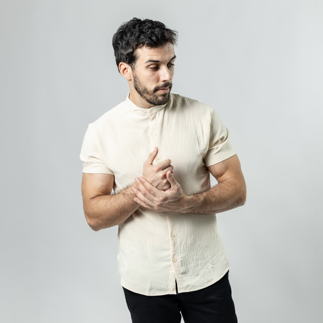 Camisa Baco Cuello Mao Mangas Cortas