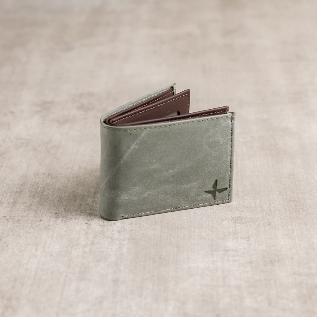 Billetera de Cuero C/ Compartimiento