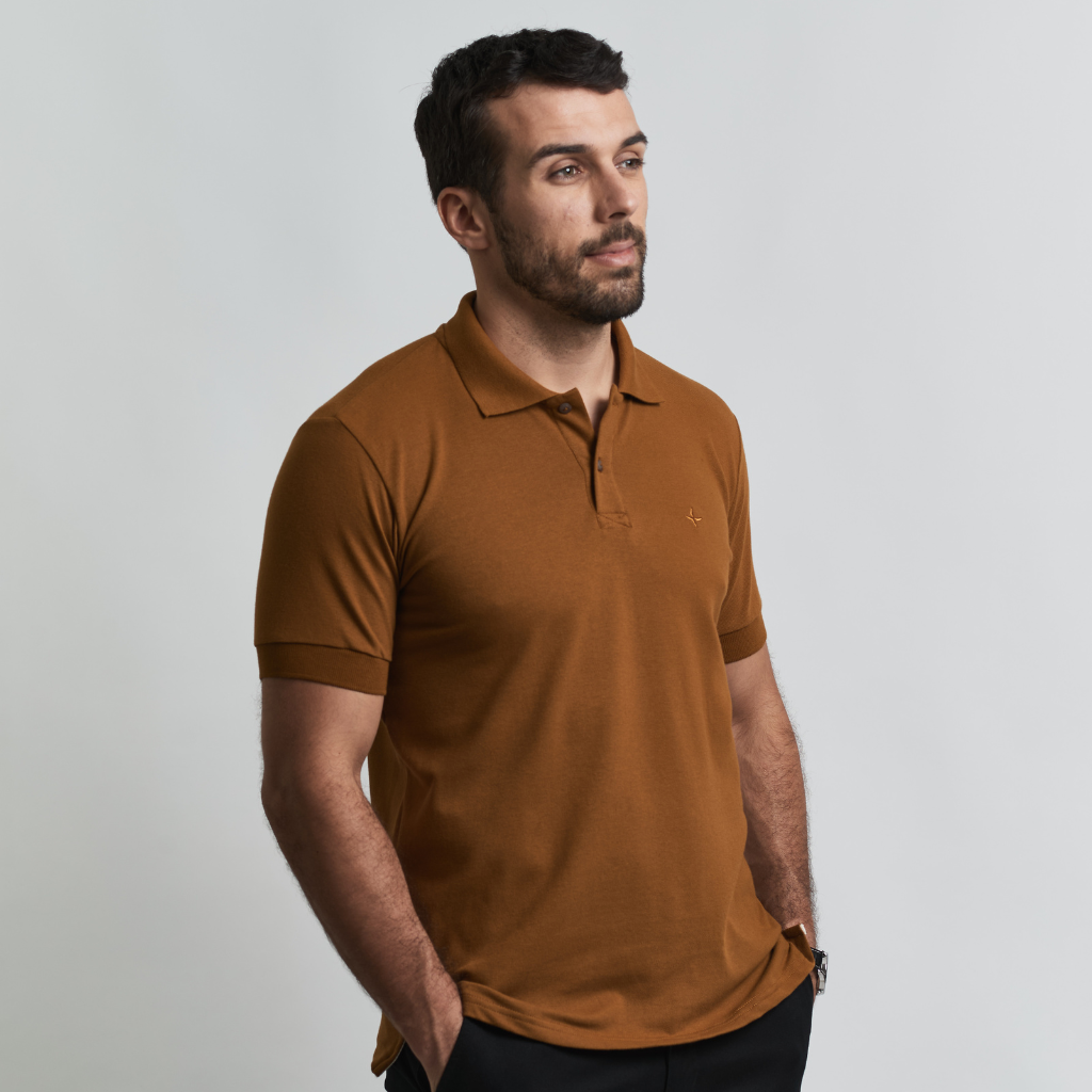 Remera tipo Polo con Bordado