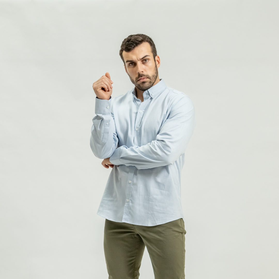 Camisa Baco Oxford Mangas Largas