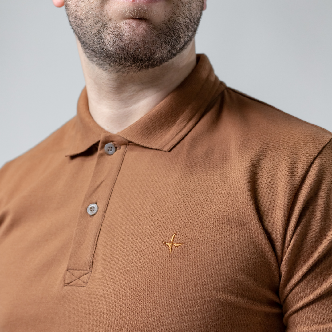 Remera Baco tipo Polo Premiun con Bordado