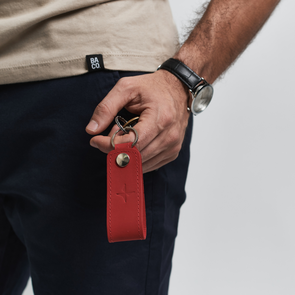 Llavero cuero Logo Estrella