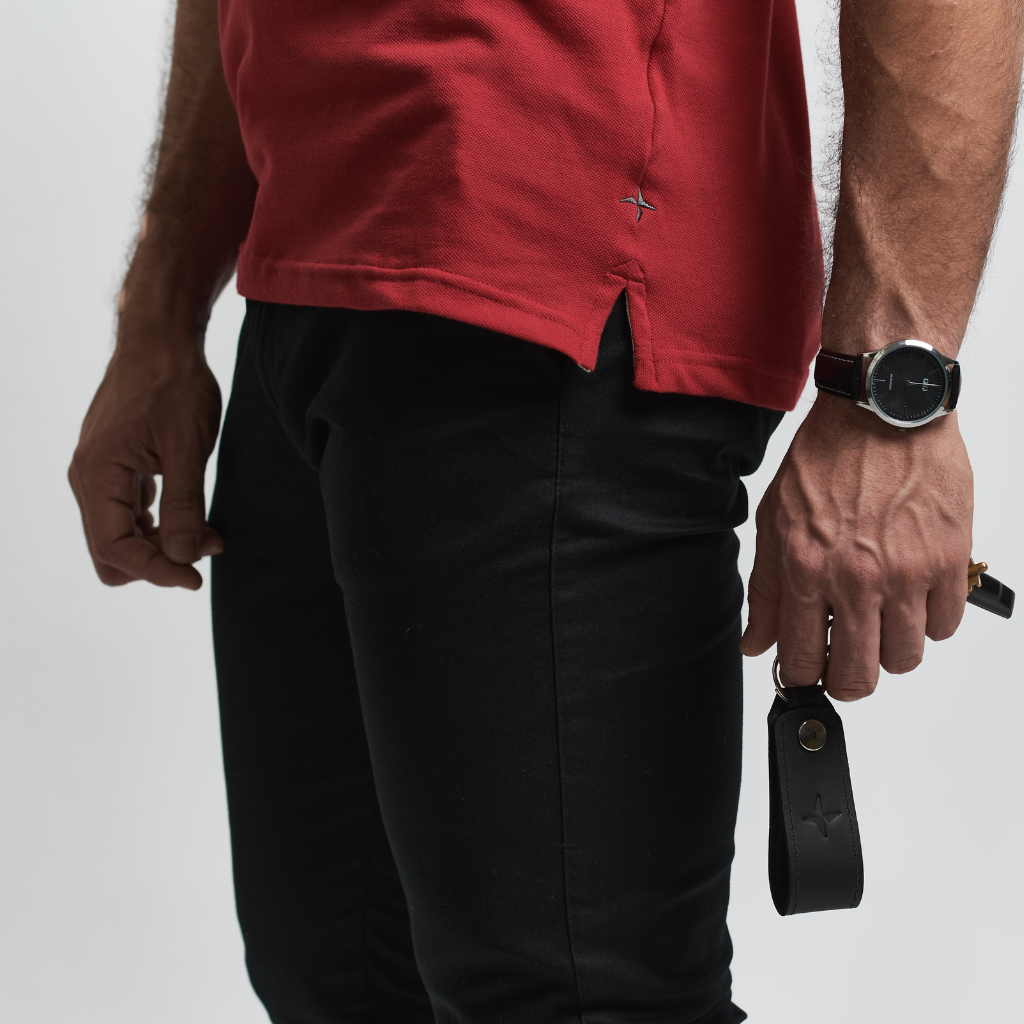 Remera tipo Polo con Bordado