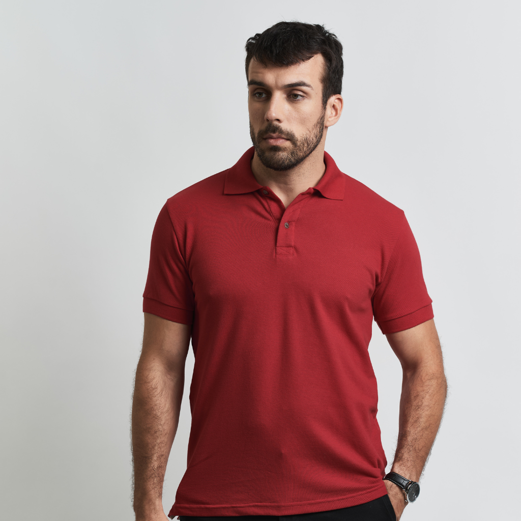 Remera tipo Polo con Bordado