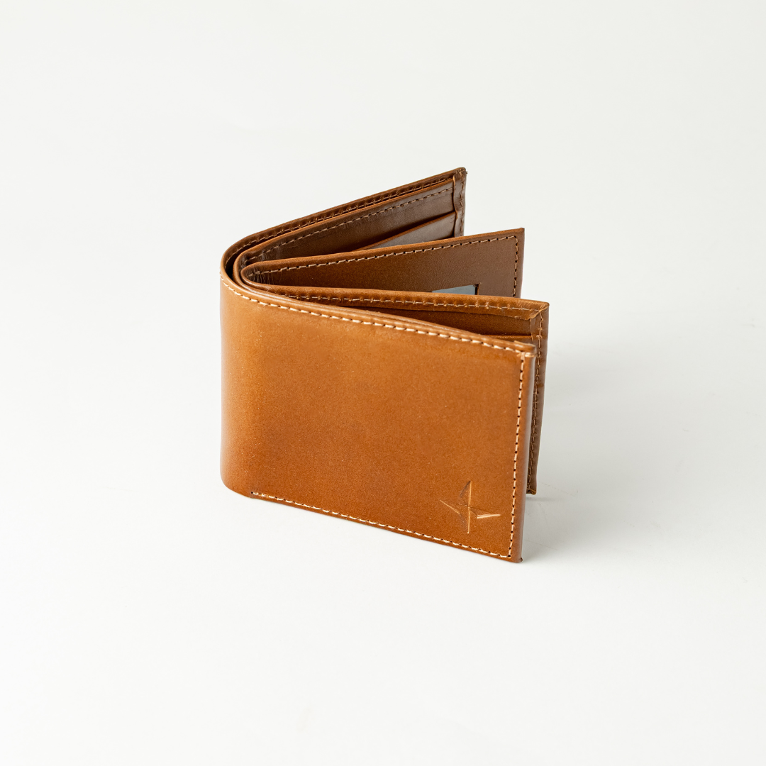 Billetera de Cuero con Compartimiento