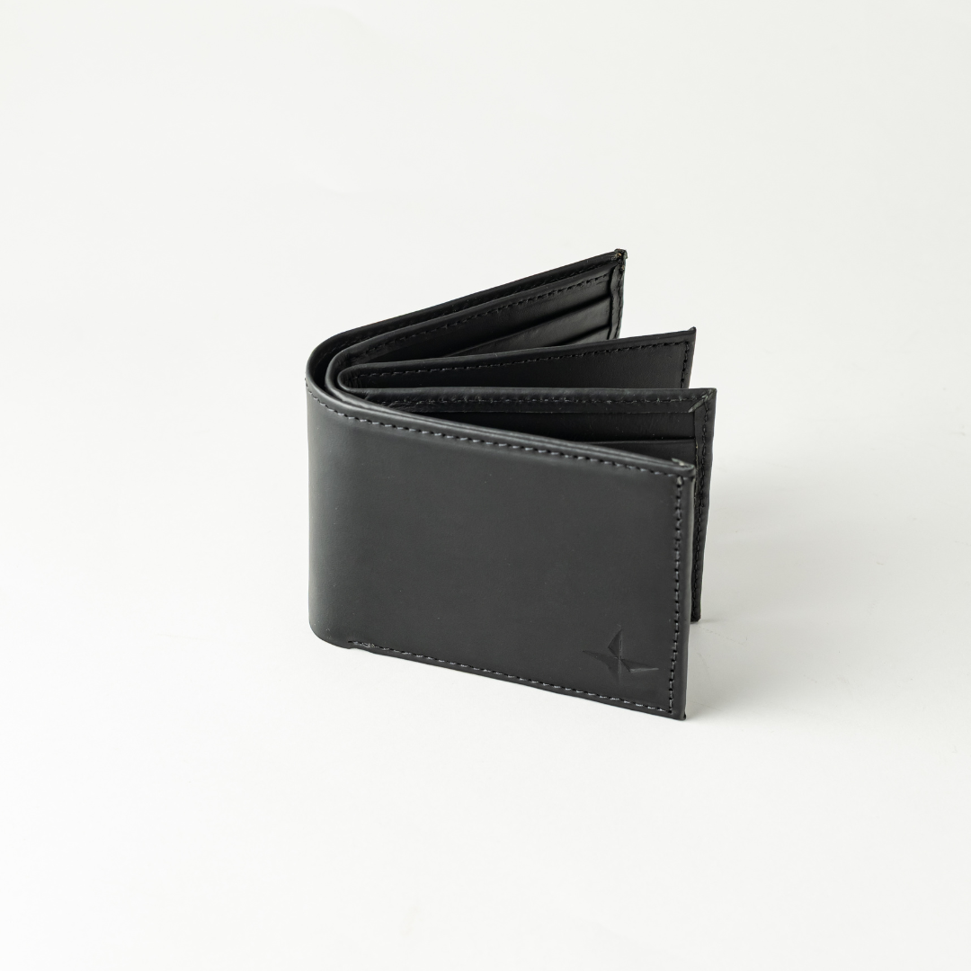 Billetera de Cuero con Compartimiento