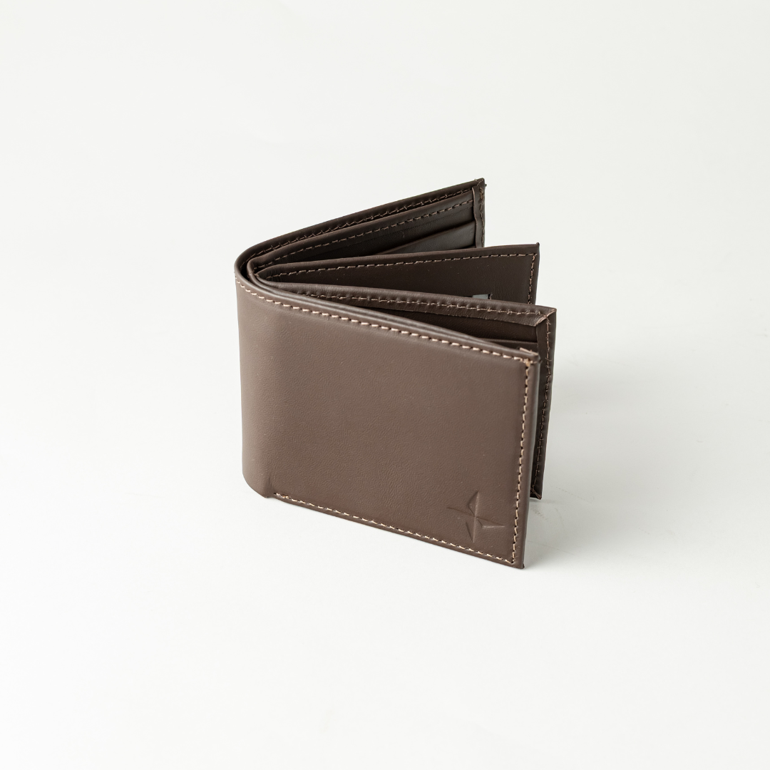 Billetera de Cuero con Compartimiento