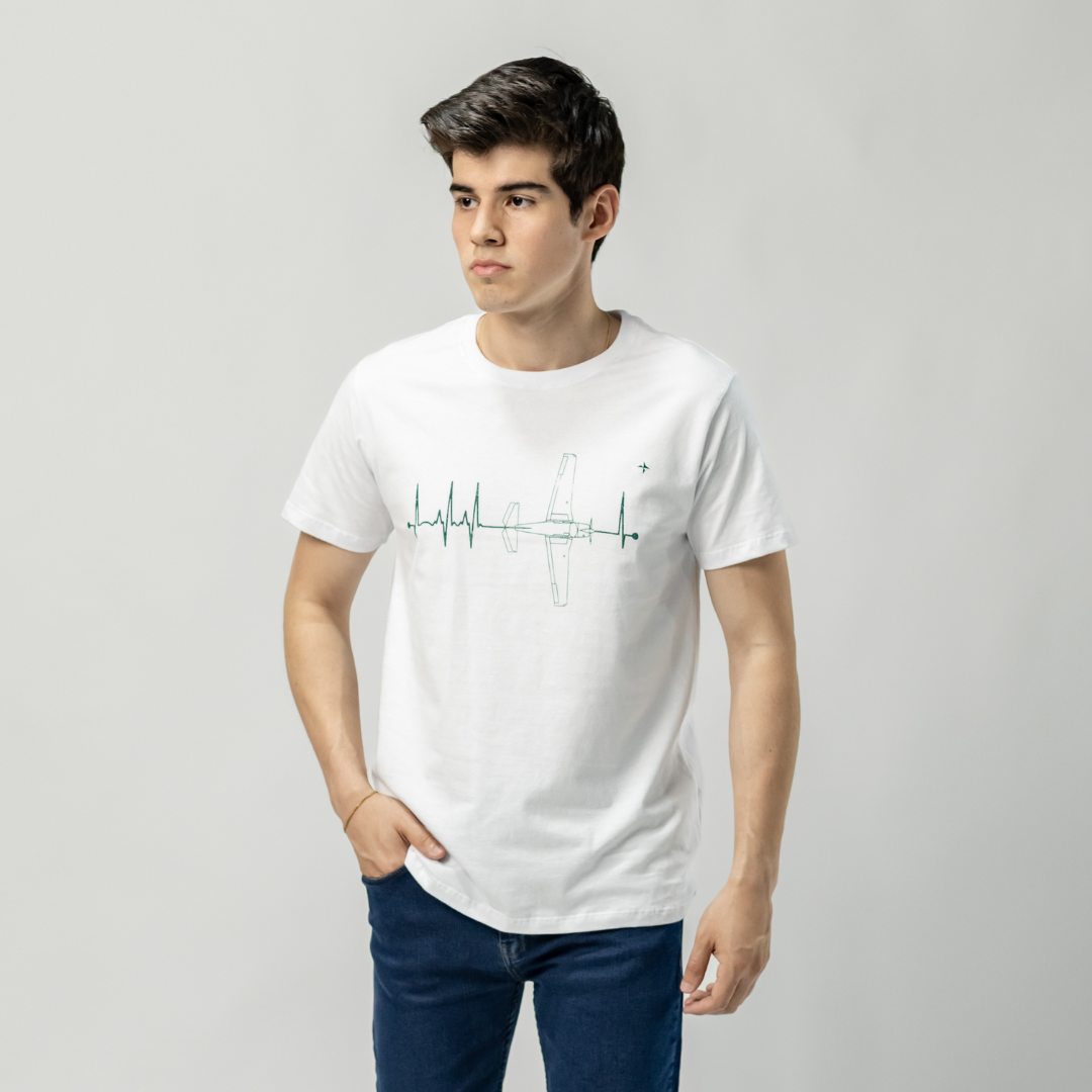 Remera Baco Confort Estampa Avión