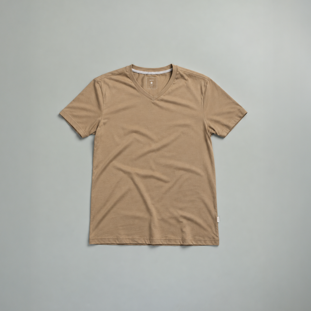 Remera cuello en V confort
