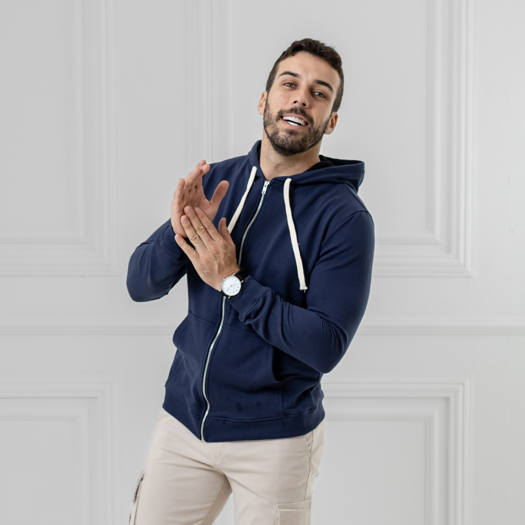 Campera Baco Moleton Frizado Icon Logo