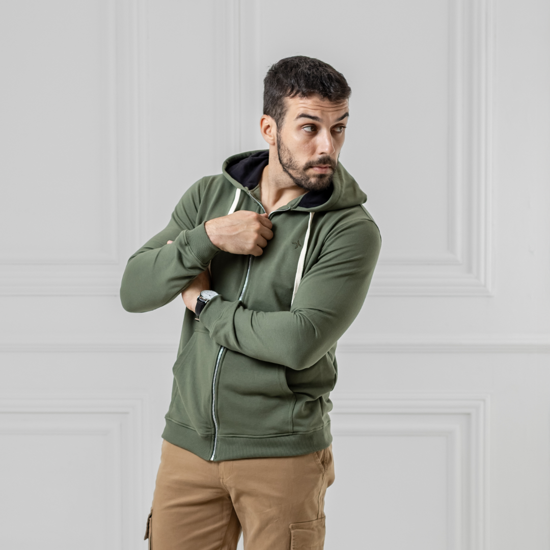 Campera Baco Moleton Frizado Icon Logo
