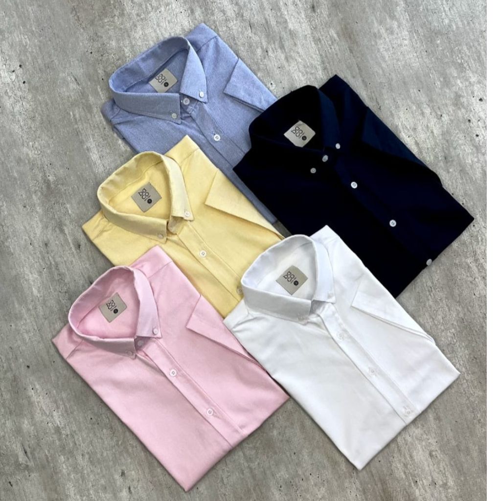 Camisa Oxford Mangas Cortas