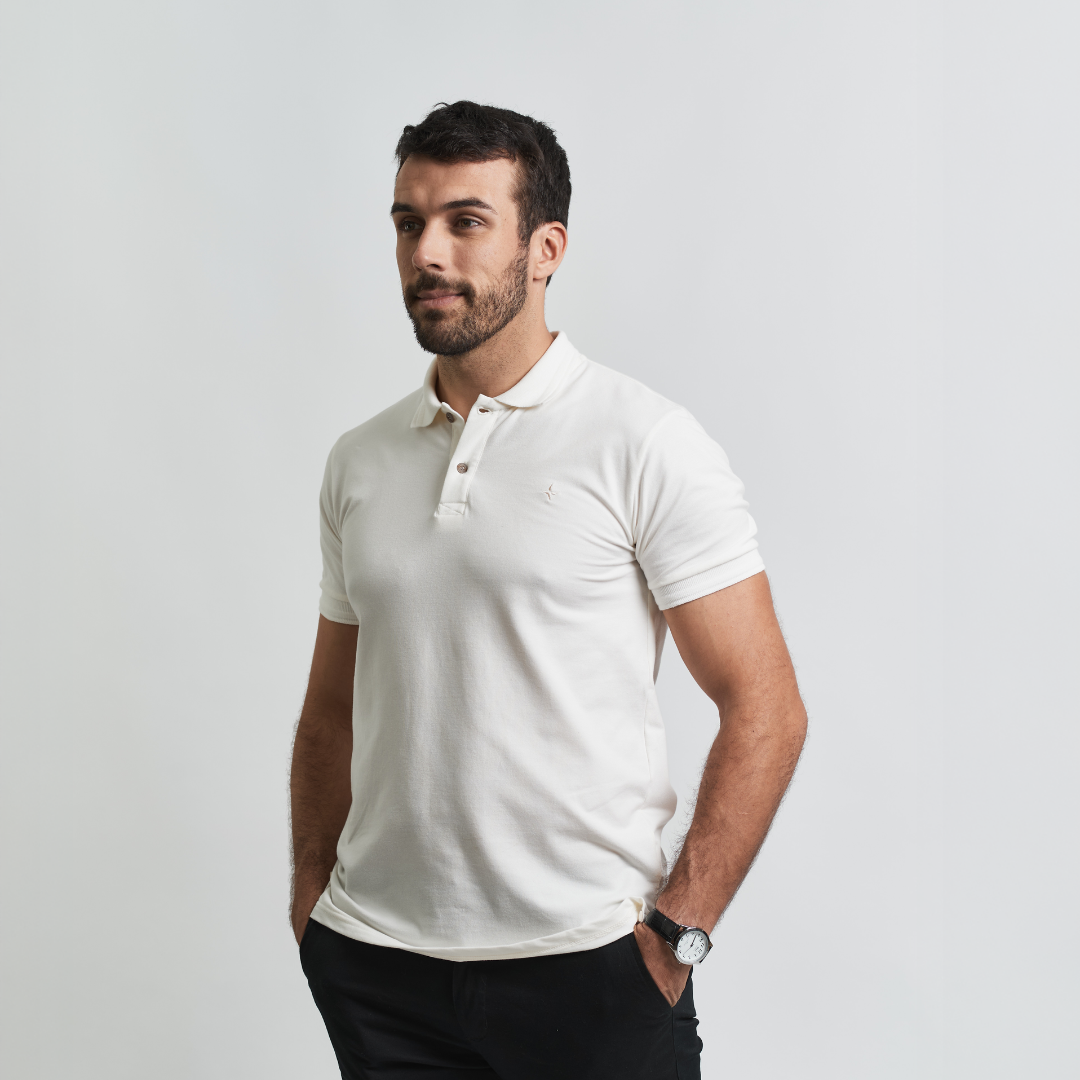 Remera Baco tipo Polo Premiun con Bordado