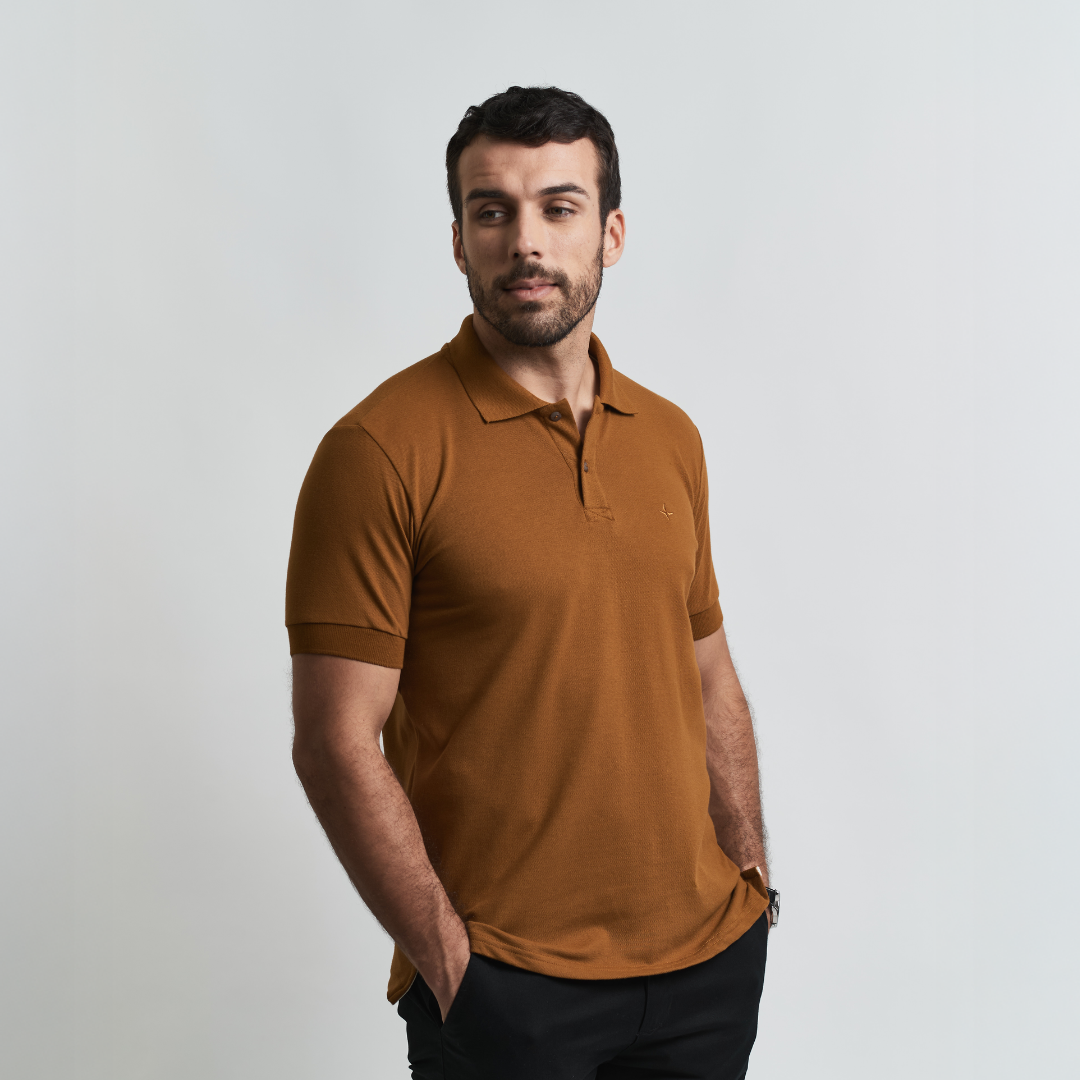 Remera Baco tipo Polo Premiun con Bordado