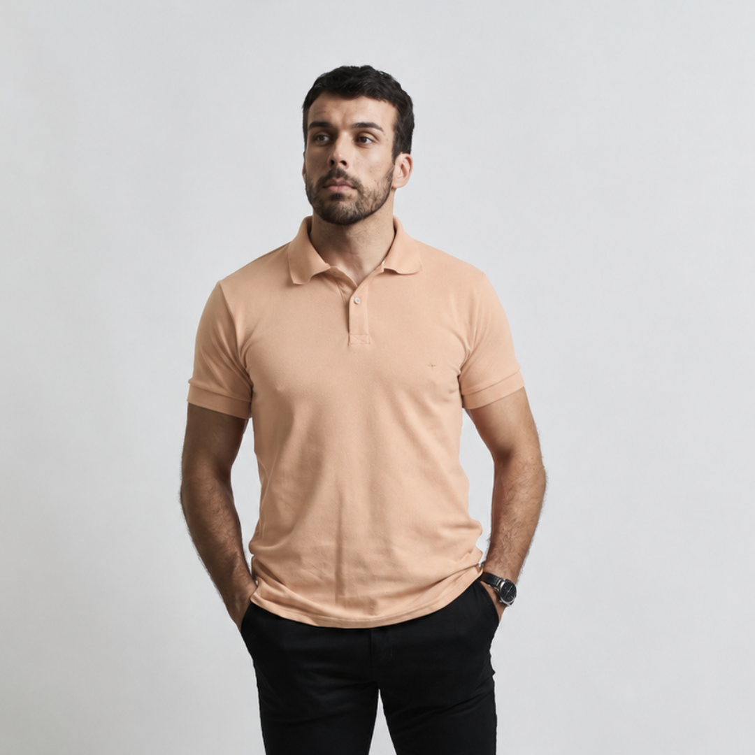 Remera Baco tipo Polo Premiun con Bordado