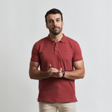 Remera Baco tipo Polo Premiun con Bordado