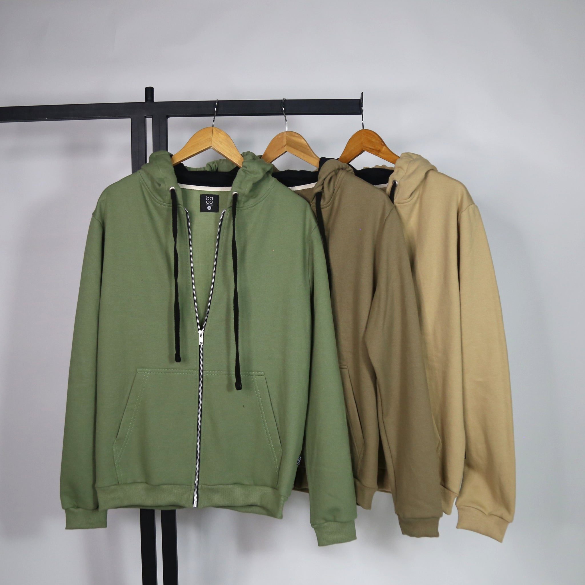 Campera Moleton con Cierre Metálico Frizado