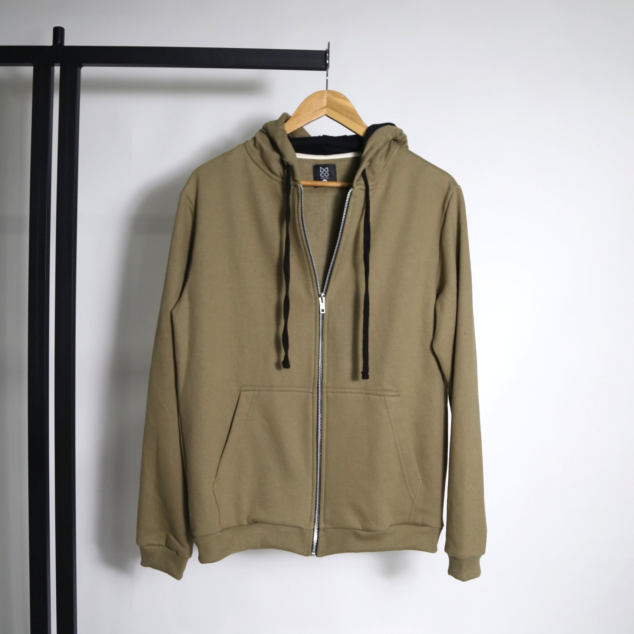 Campera Moleton con Cierre Metálico Frizado