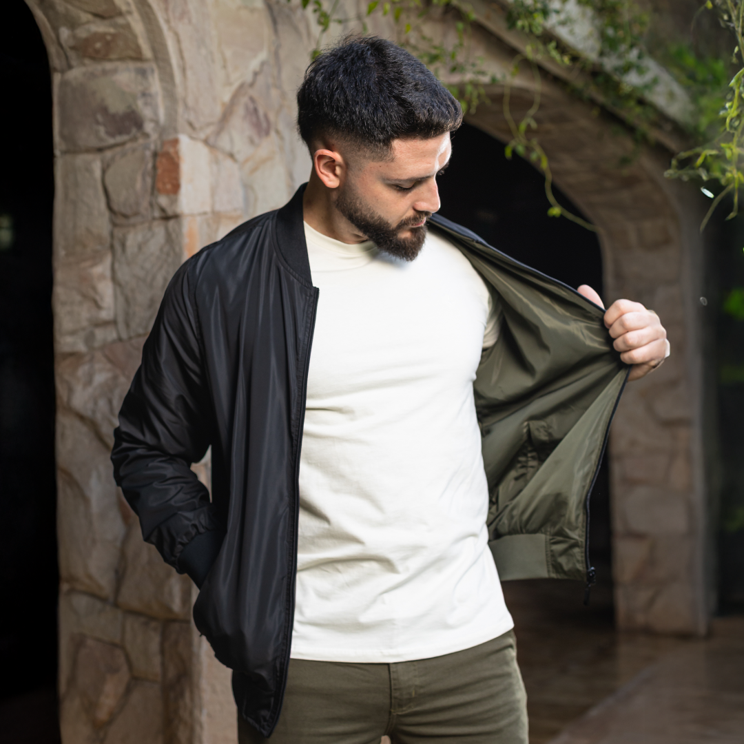Campera Bomber Doble Faz 2026