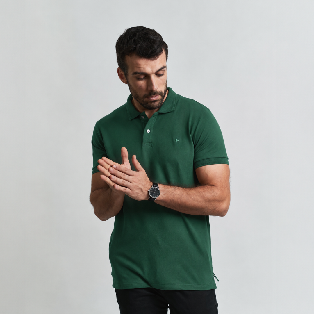 Remera Baco tipo Polo Premiun con Bordado