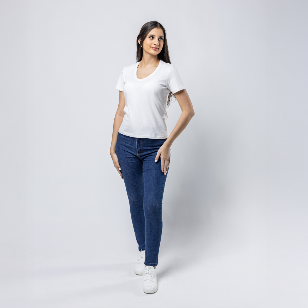 Remera Baco Dama Basica Daily C/V