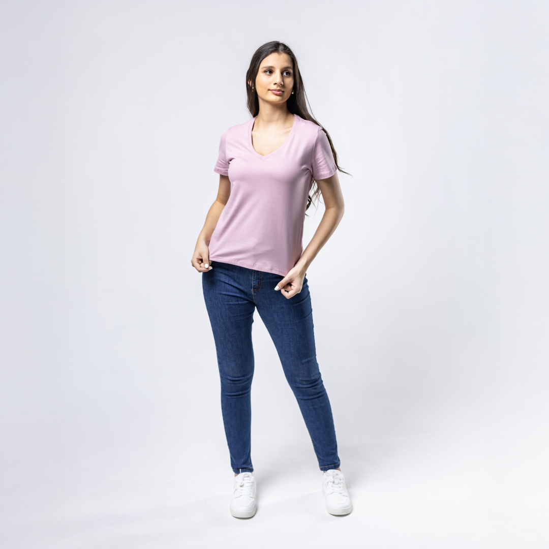 Remera Baco Dama Basica Daily C/V