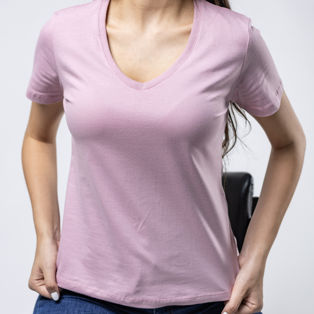 Remera Baco Dama Basica Daily C/V