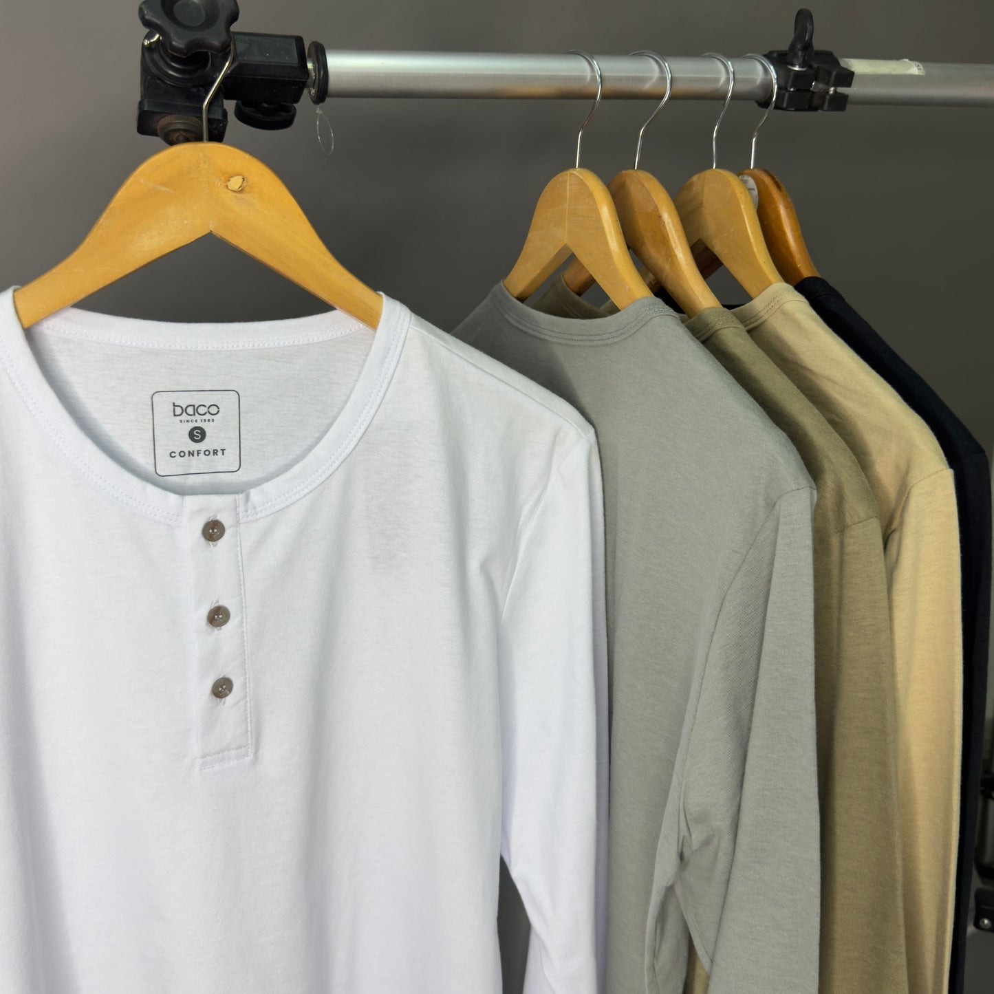 Mangas largas confort con boton